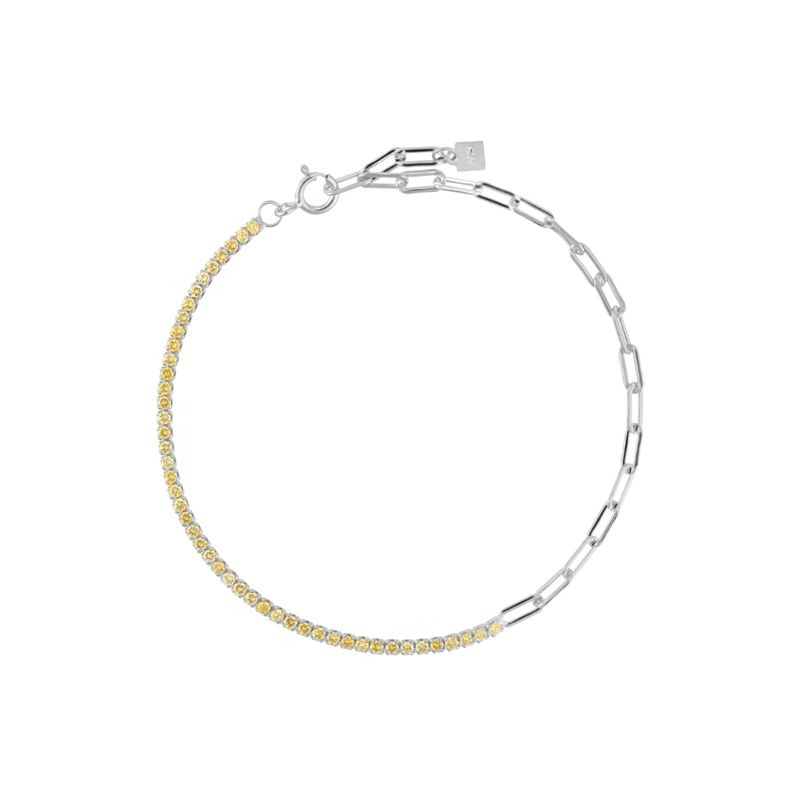 Bracelet jaune 18cm