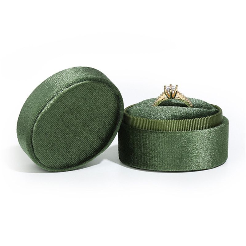 single ring box grass green