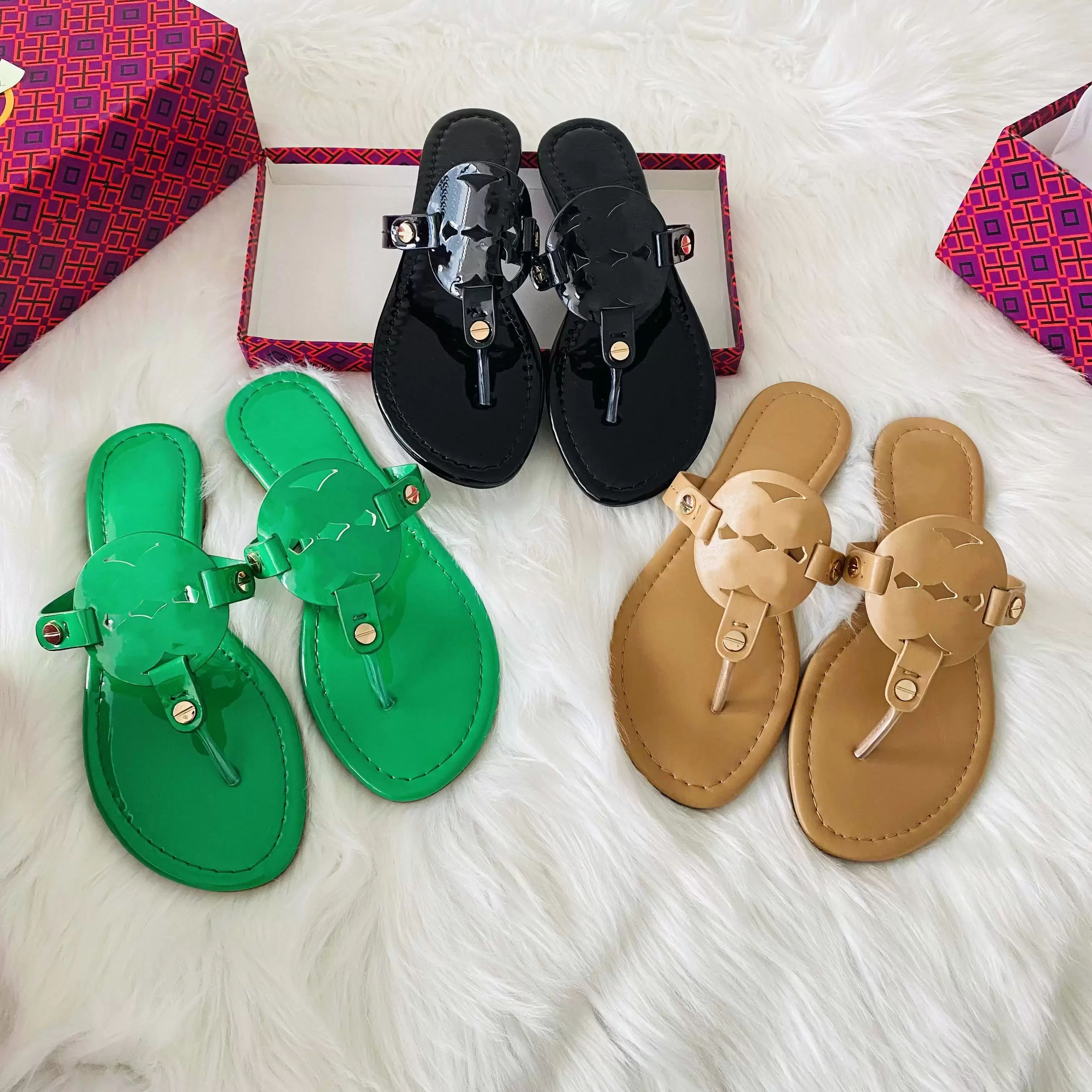 Luxury Brand Summer Sandals Designer Slippers Slides Floral Brocade Genuine  Leather Flip Flops Women Shoes Sandal Effortlessly Casual Shoes 1978 001  From Bagshoe1978, $29.91