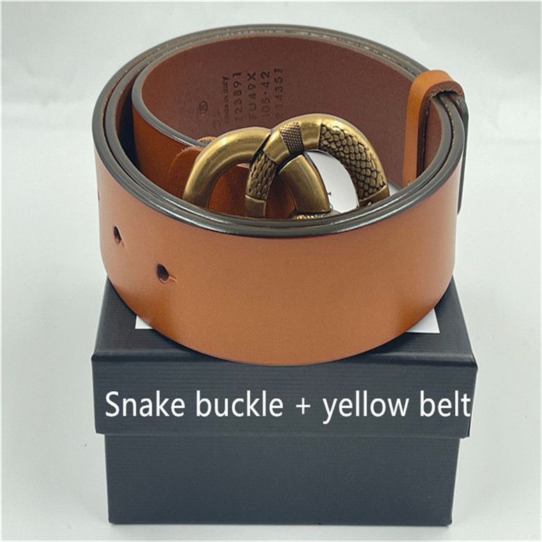 G5 # Snake Buckle + gele riem