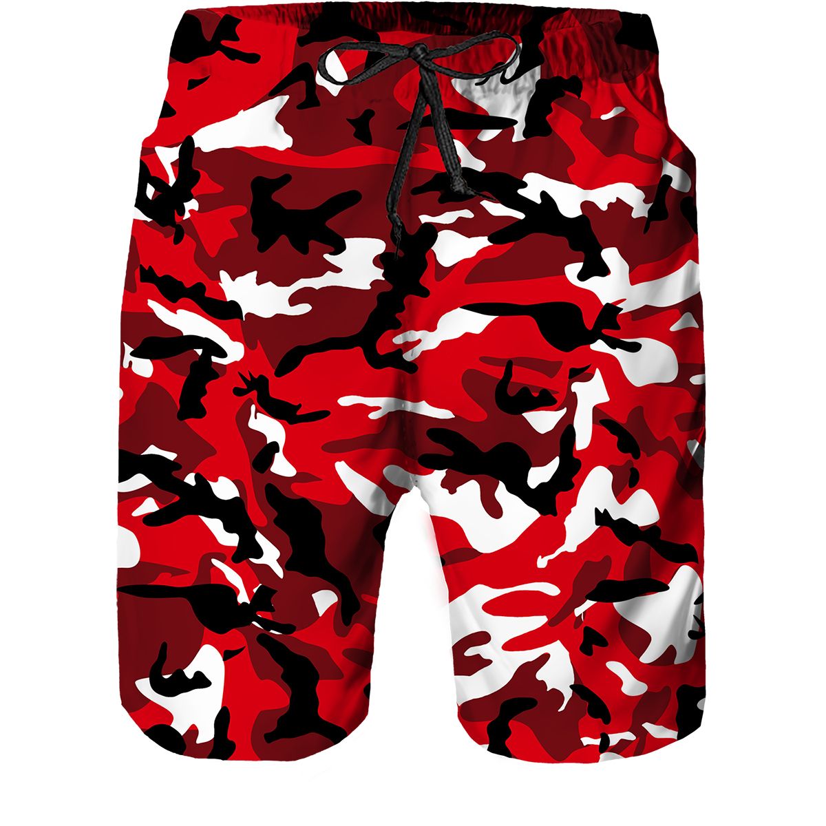 camuflagem vermelha-shorts