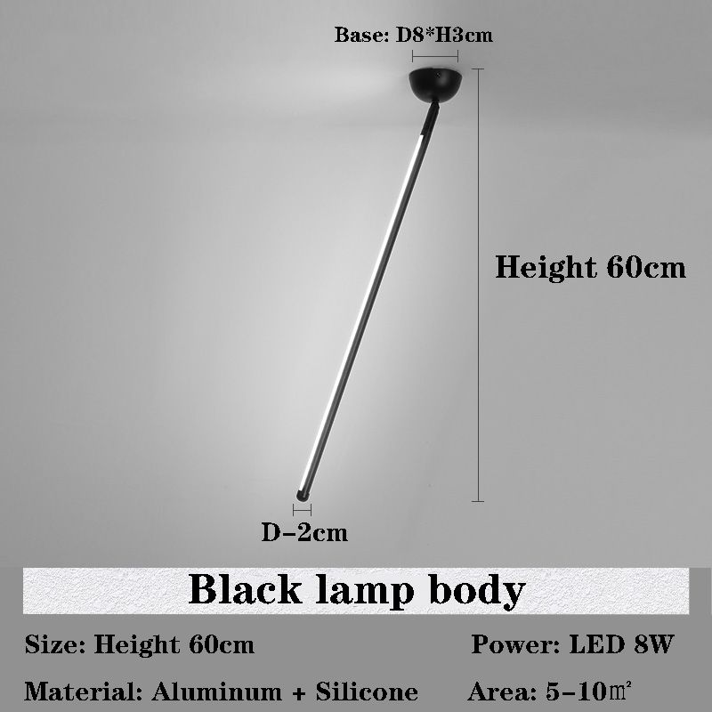 Black Lamp Body Light Warm Light No Remote