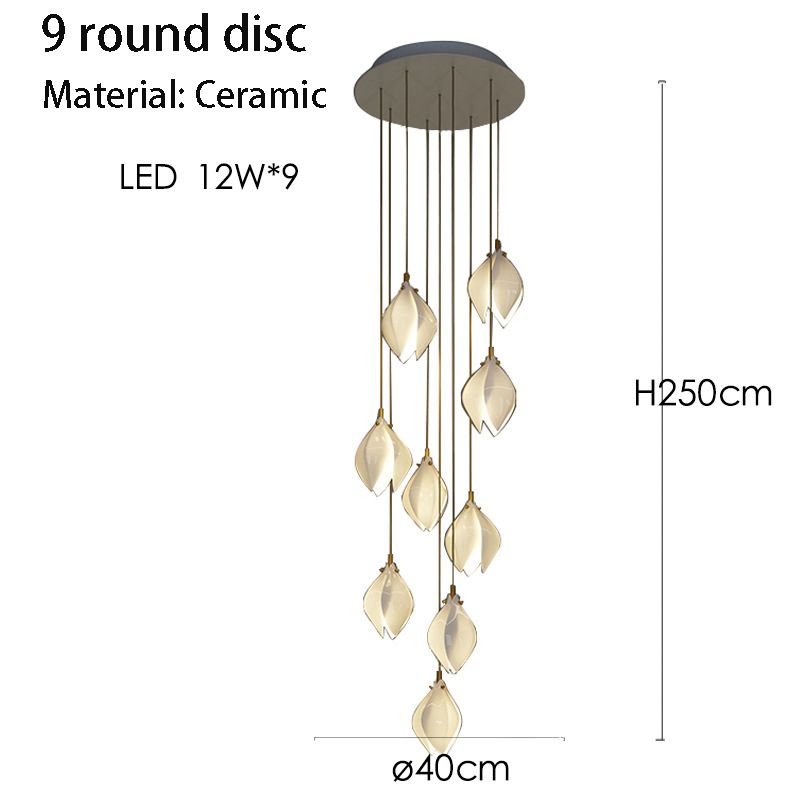 9 round disc Neutral light