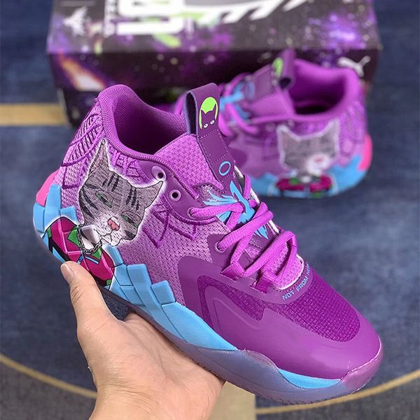 2023 Mens Lamelo Ball MB 01 Basketball Shoes Rick And Morty Red Green