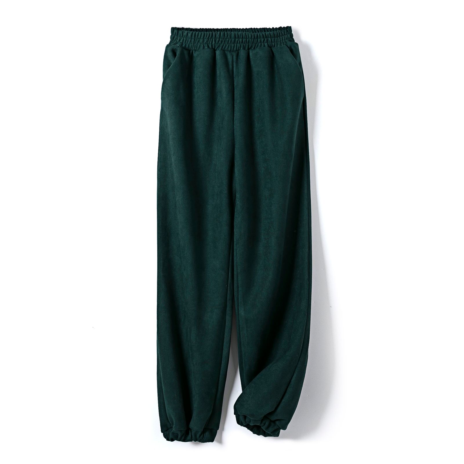 zwartachtige groene broek