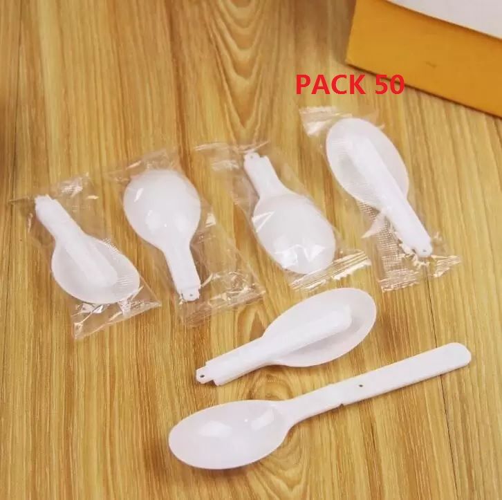 4# plastic Folding Spoon Pack 50