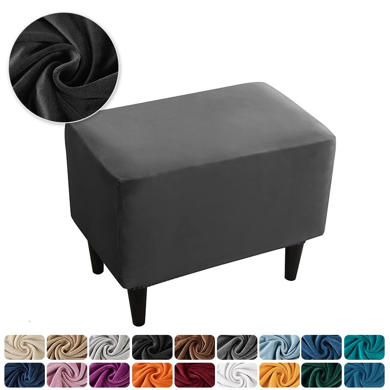 Couvre-tabouret noir