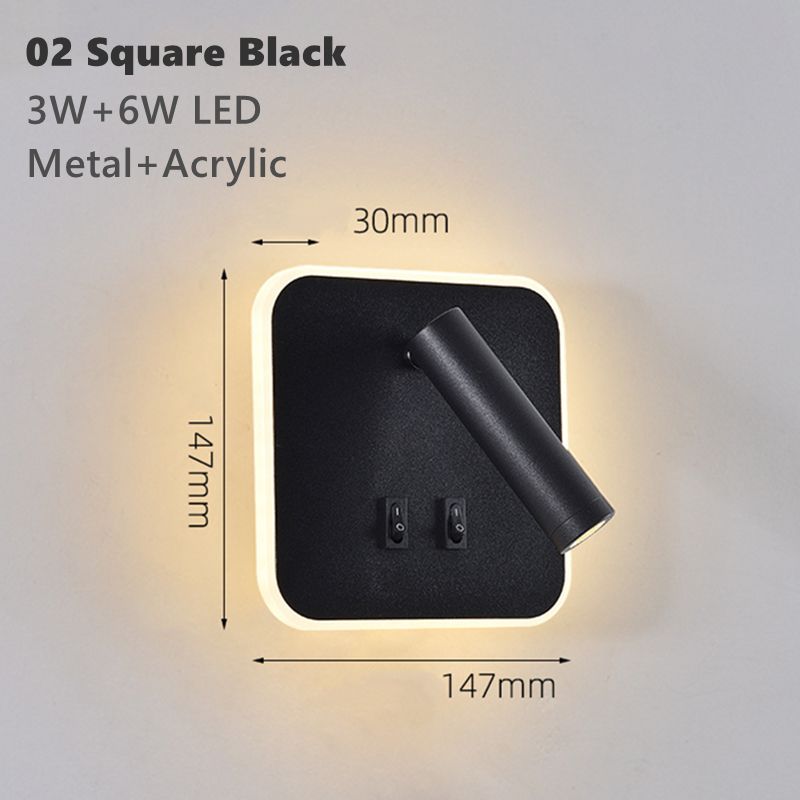 Square black 02 Warm White (2700-3500K)