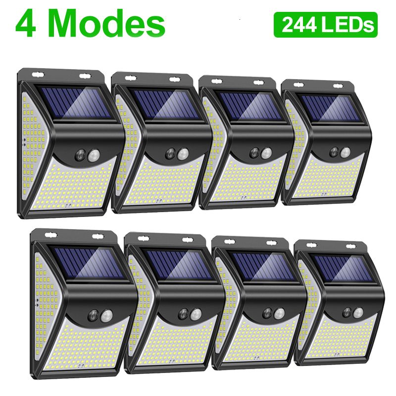 8 Pcs-244leds-4modes