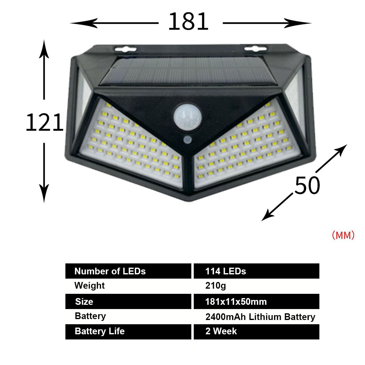 114LED Black