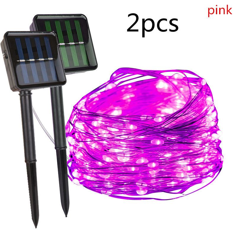 2pcs Pink-30m 300led