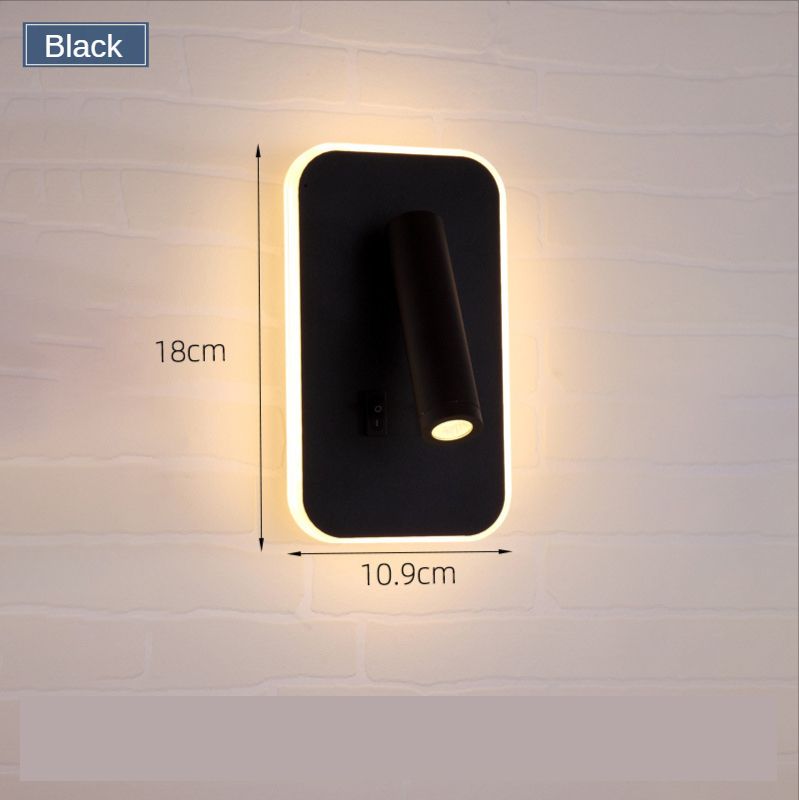 rectangle black warm light