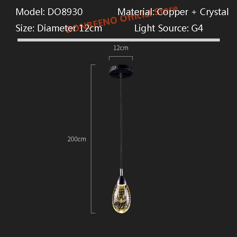 Cabeça única - D 12 cm de luz quente