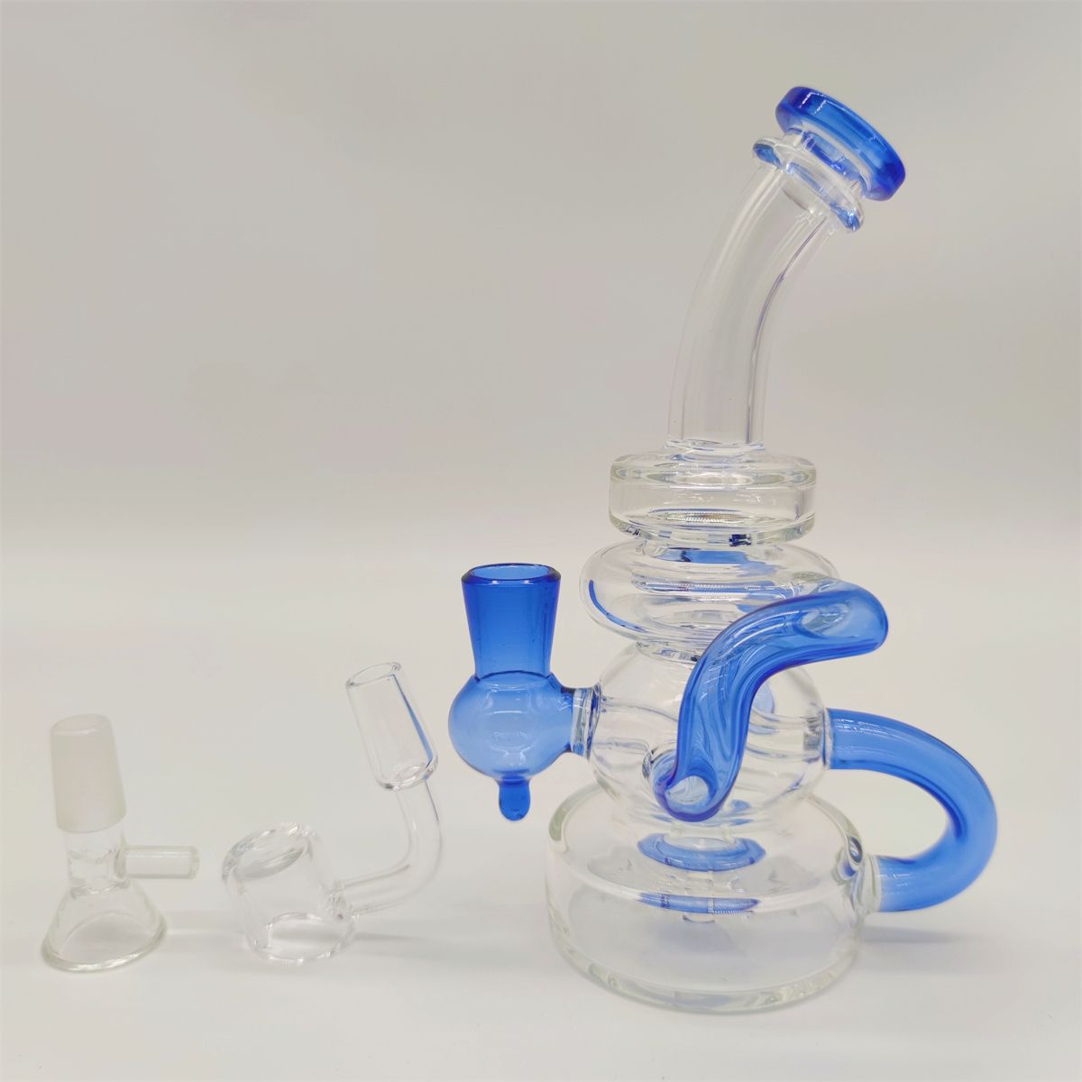 Clear Blue with Bowl&Perc