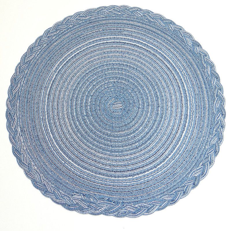 Blauw 38cm rond