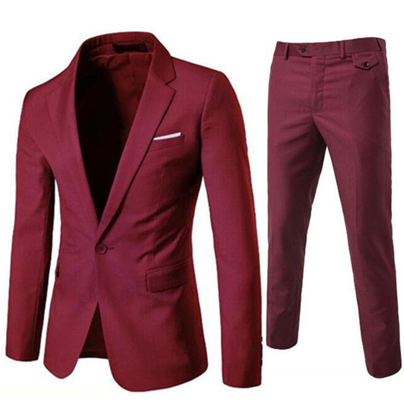 1 Button Wine Red