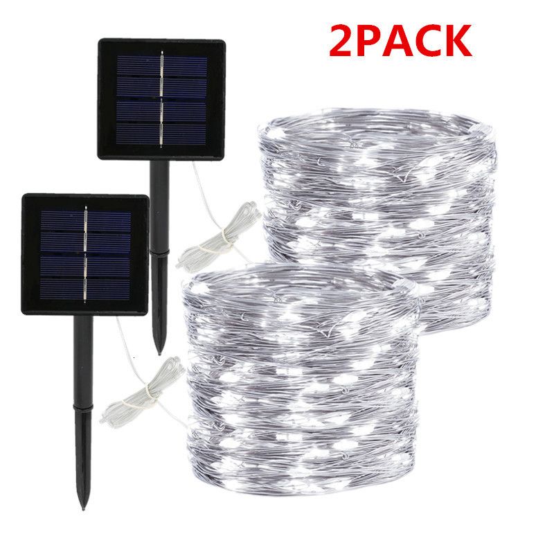 2pcs White-12m 100led