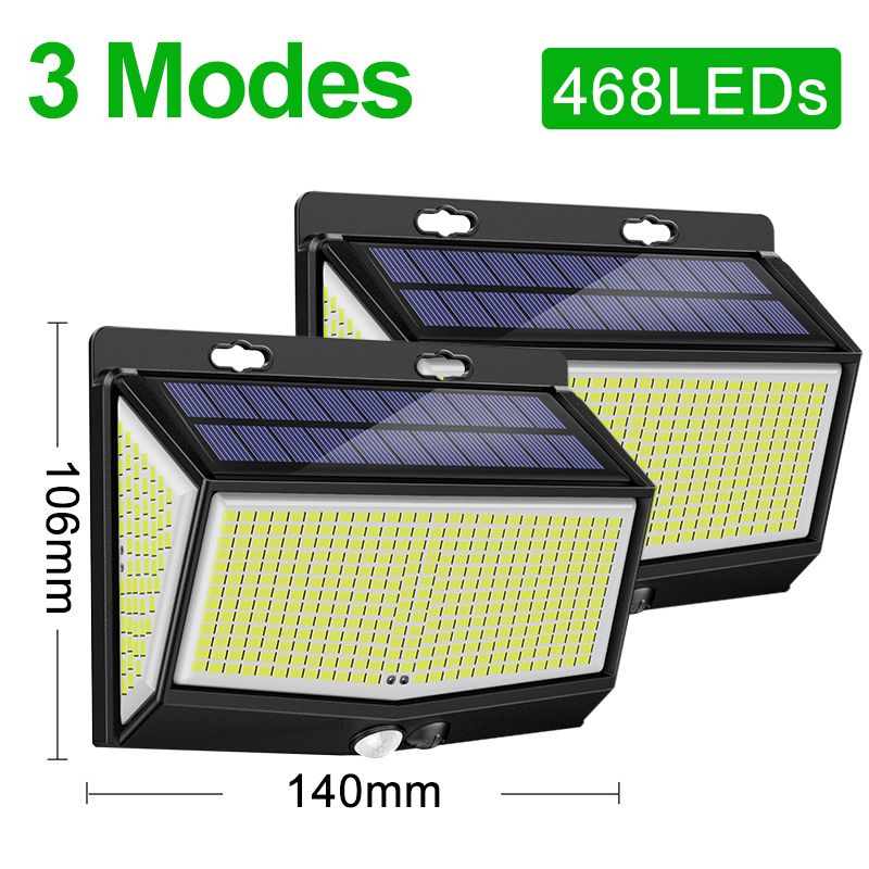 2 PCS-468LEDS-3MODES