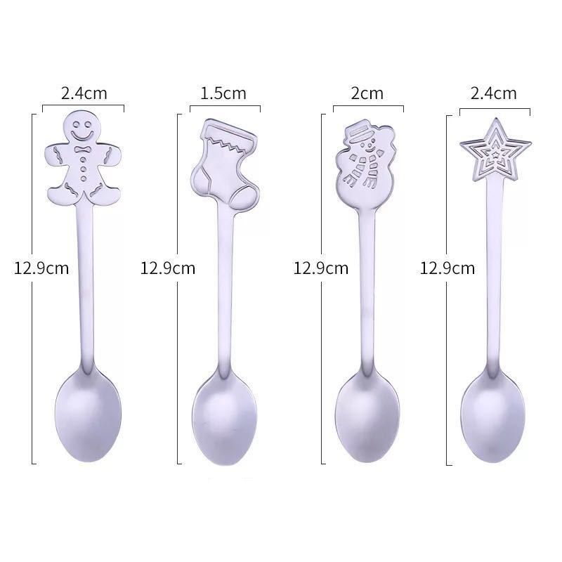 4pcs Spoon Silver