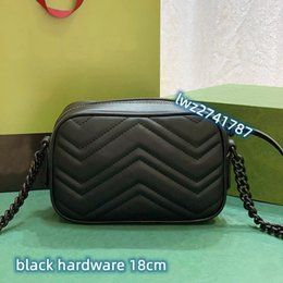 18cm black with black hardware