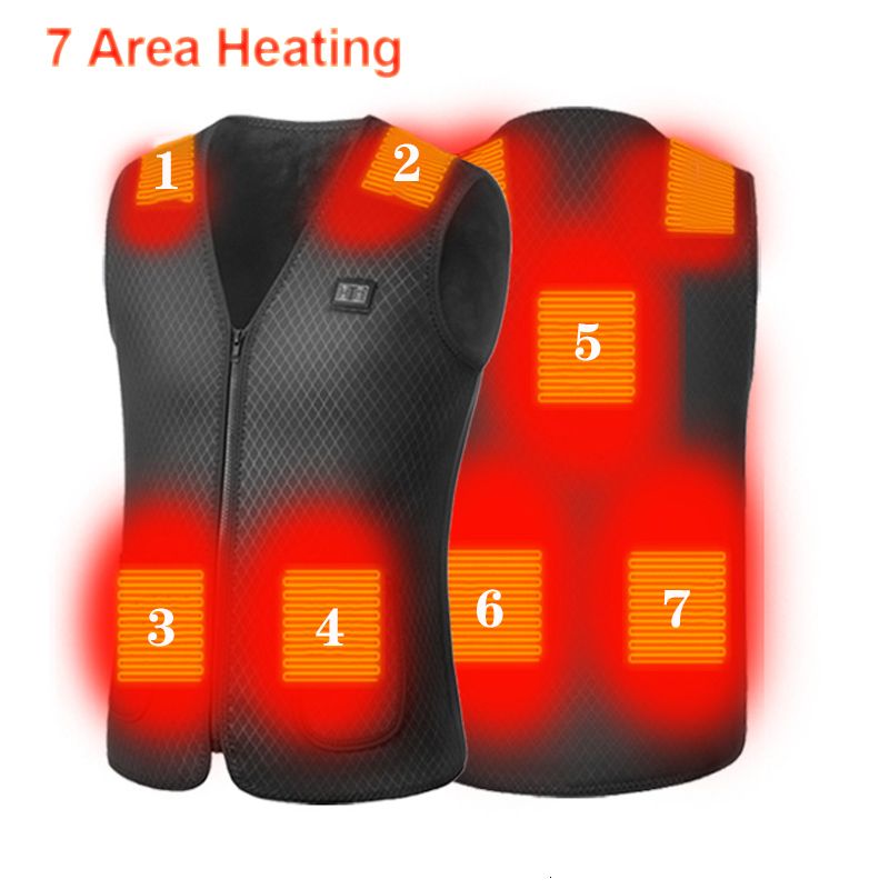 7 areas heated vest