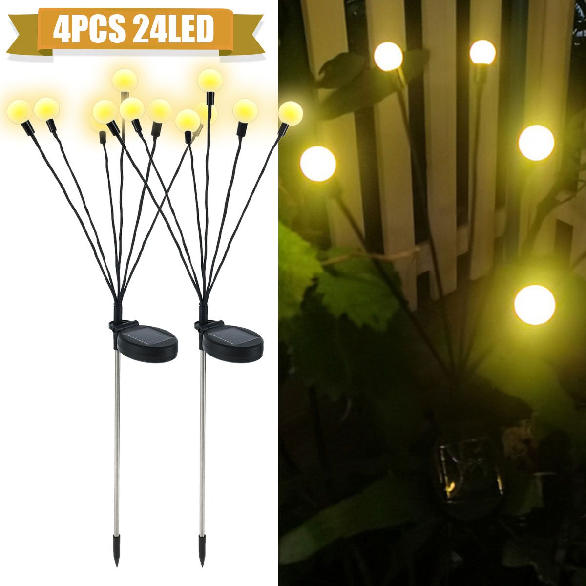 4PCS 24 LED a