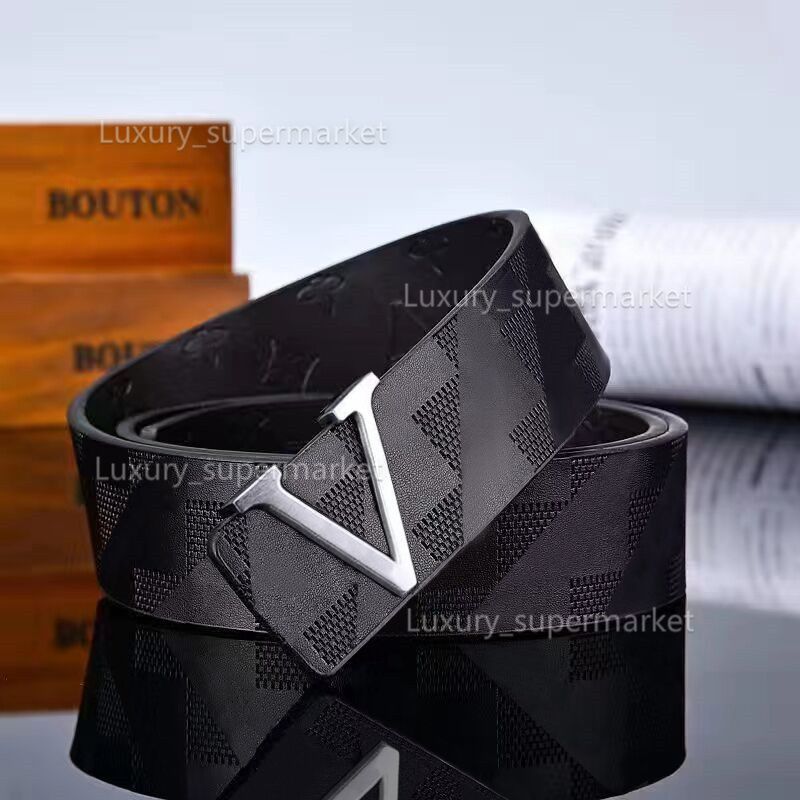 L8 Silver Buckle+black grid belt