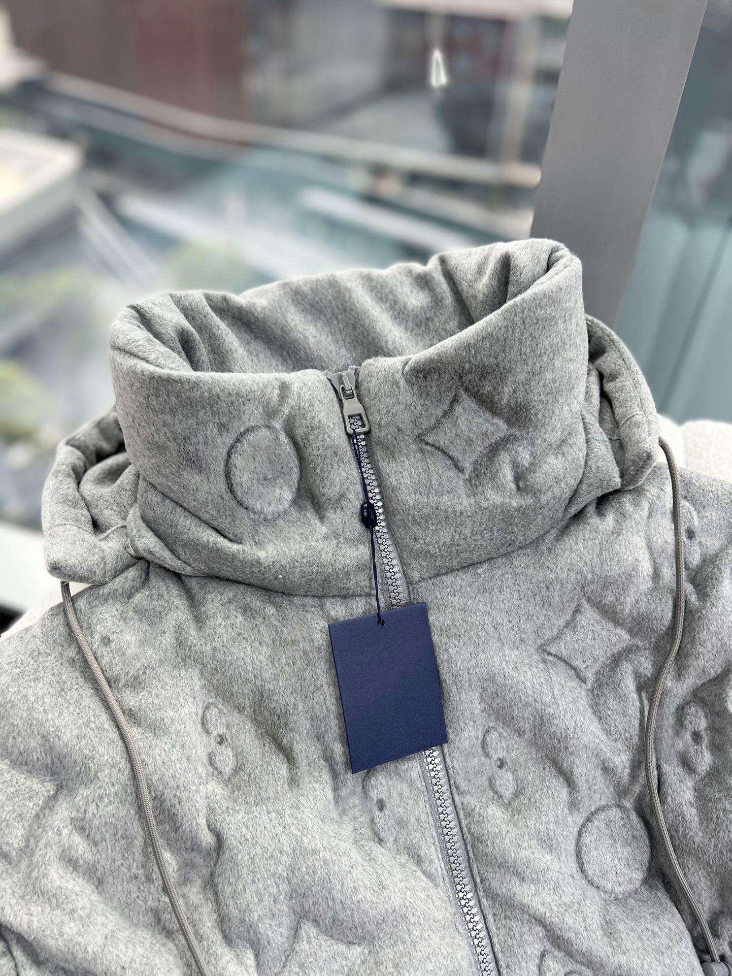 Louis Vuitton Grey Cashmere Monogram Boyhood Puffer Jacket M Louis