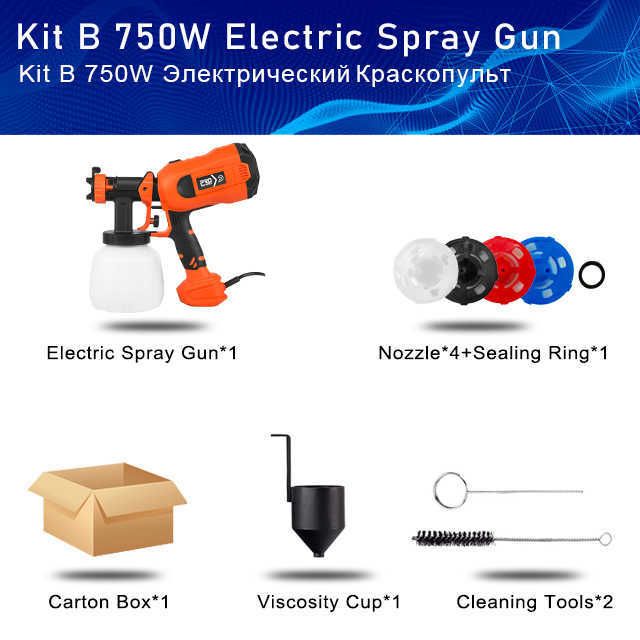 750W Spray Gun-UK Plug