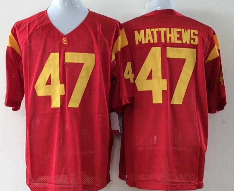 47 Clay Matthews Red Jersey