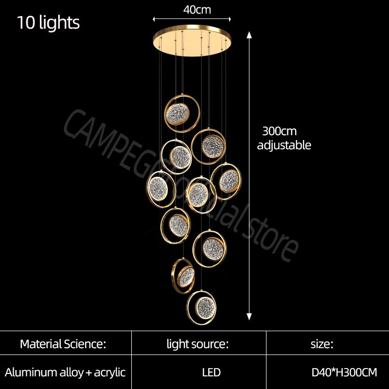 10 lights white light