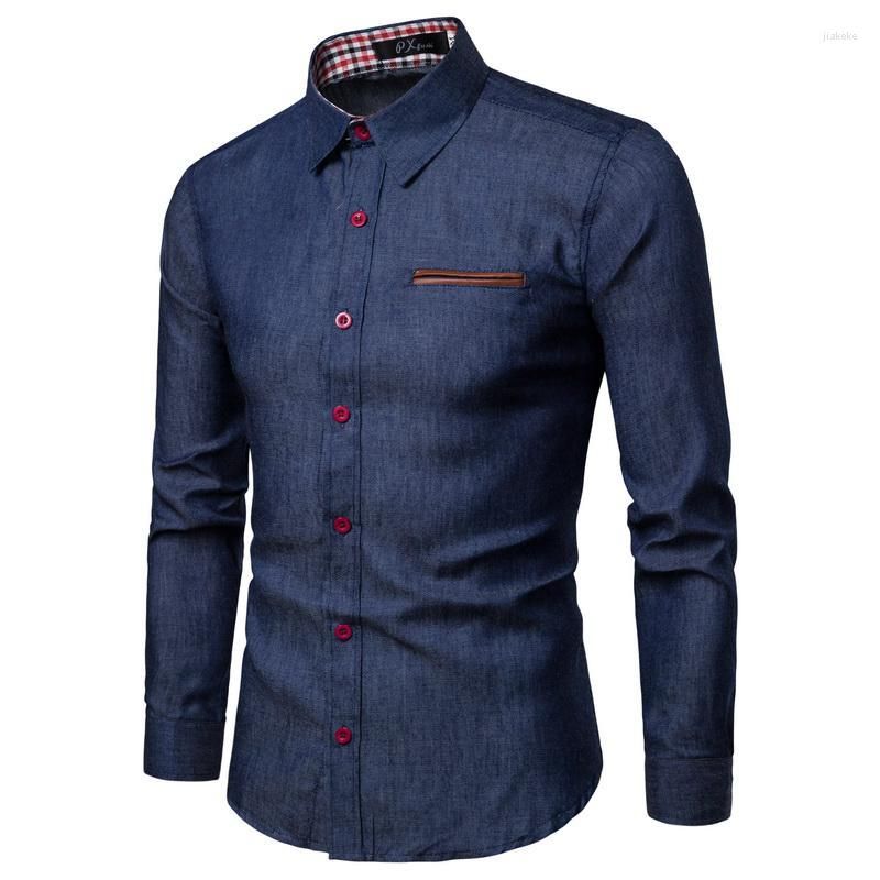 Deep Blue Shirts Men