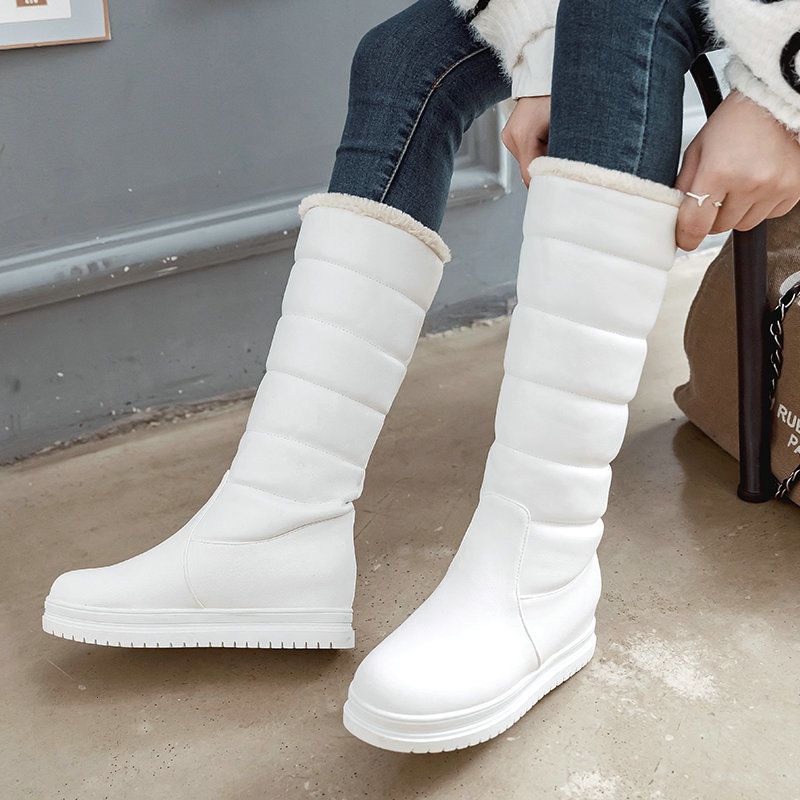 white calf boots