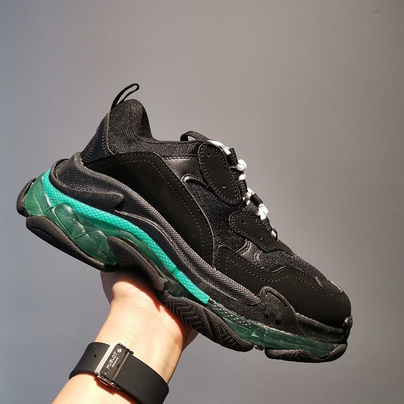D12 Clear Sole Black Green 36-45