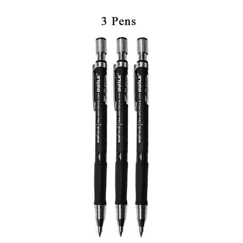 3 Black Pencils