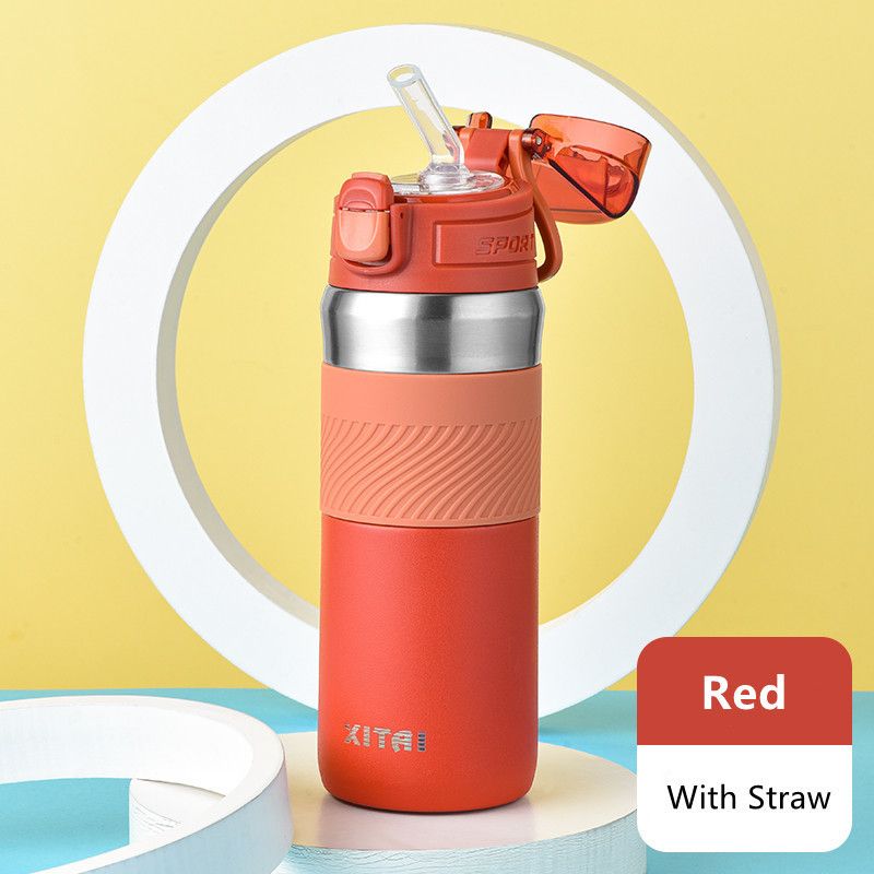 Red with Straw-601-700ml