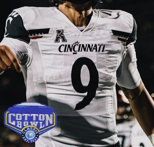 Cincinnati Bearcats Football Jersey 18 Travis Kelce 9 Desmond Ridder