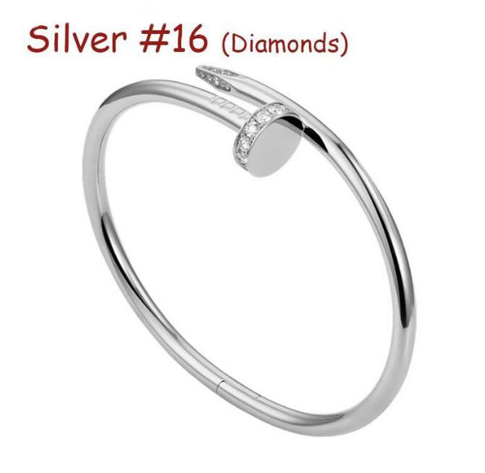 Silver # 16 (Pulsera de uñas Diamantes)