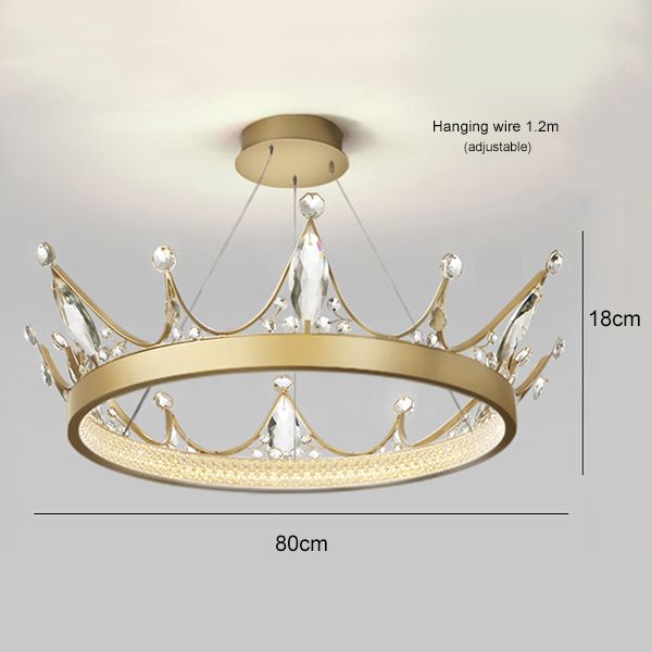 80 cm de cristal claro 3 cores