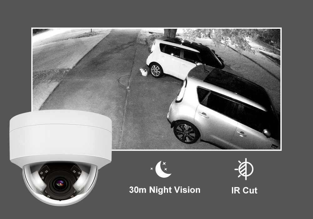 H.265 5.0mp rosto captura uma maneira de áudio poe ip câmera IR-CUT ao ar  livre vídeo cctv segurança vigilância para poe sistema nvr - AliExpress