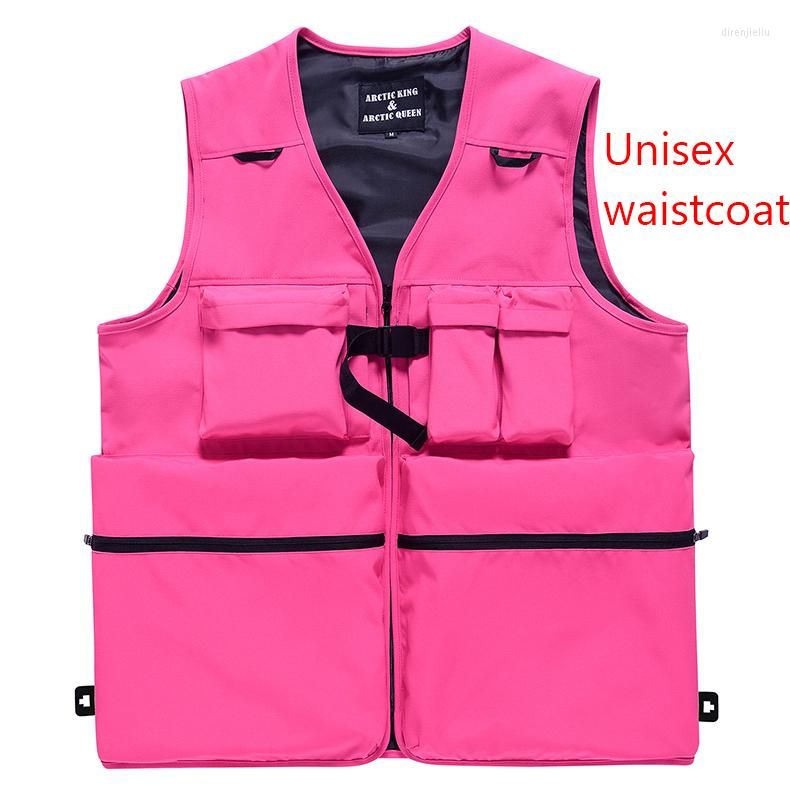 Vest - Rose red