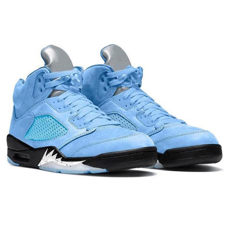 2023 Mens Basketball Shoes Jumpman Retro 5 UNC Aqua Craft 5s DJ