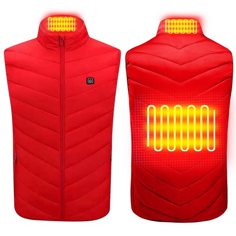 2 gilet chauffé rouge