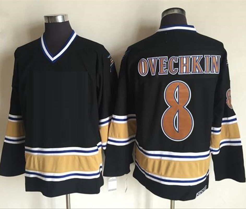 Mi08 2023 Stadium Series 8 Alex Ovechkin Hockey Jerseys Black