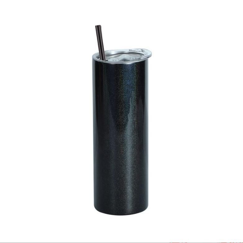 black (with colorful straw)