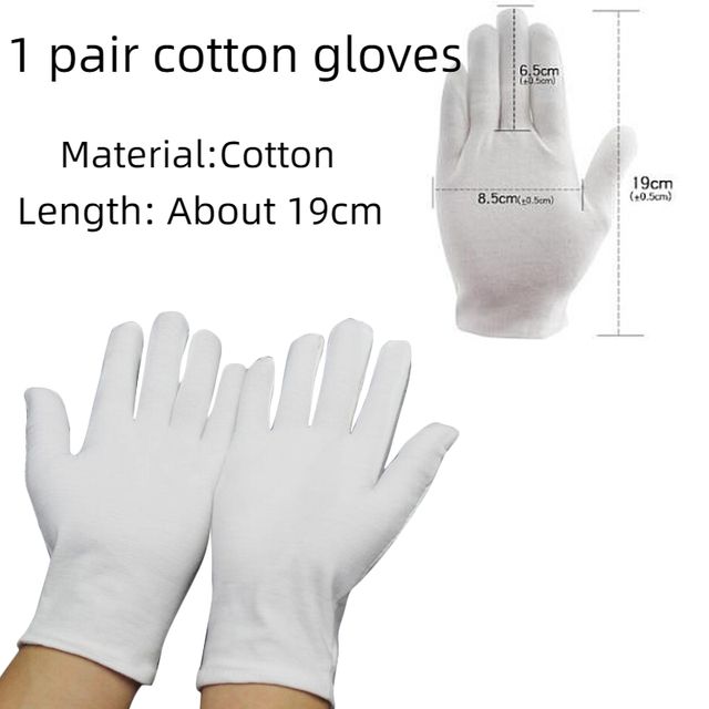 1 pair cotton gloves