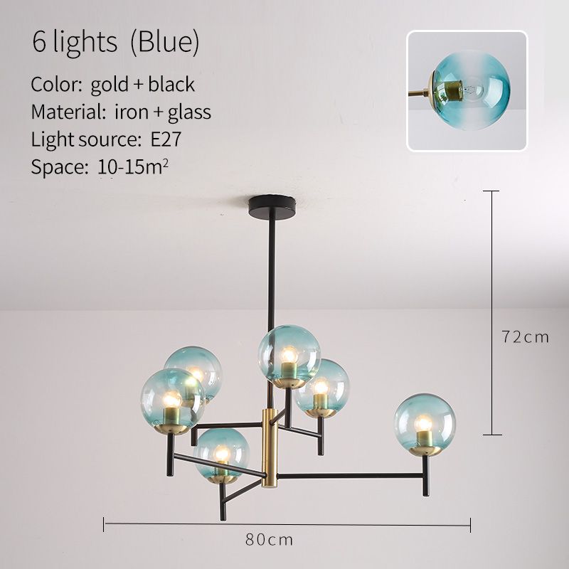 6Lights-Blue Warm white