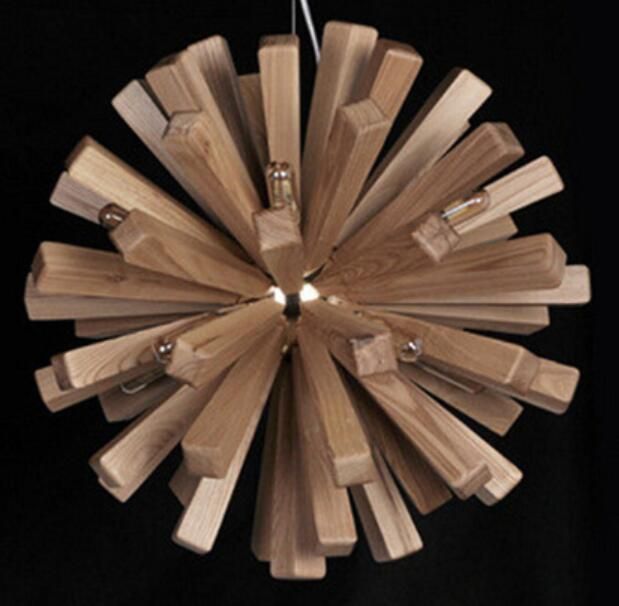 Wood color Diameter 55cm Warm light