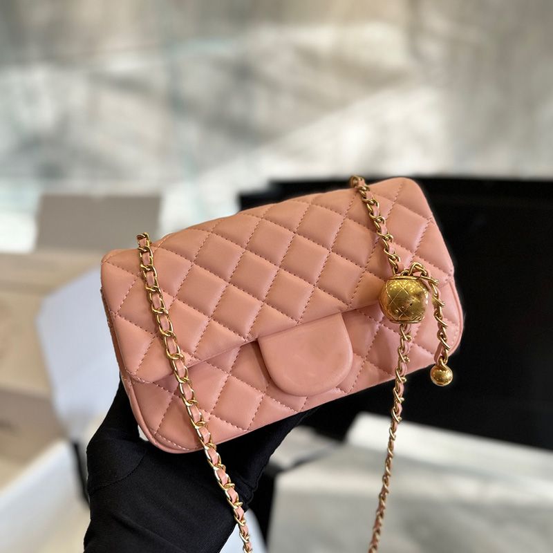 CHANEL Lambskin Quilted CC Pearl Crush Mini Flap White 1291686