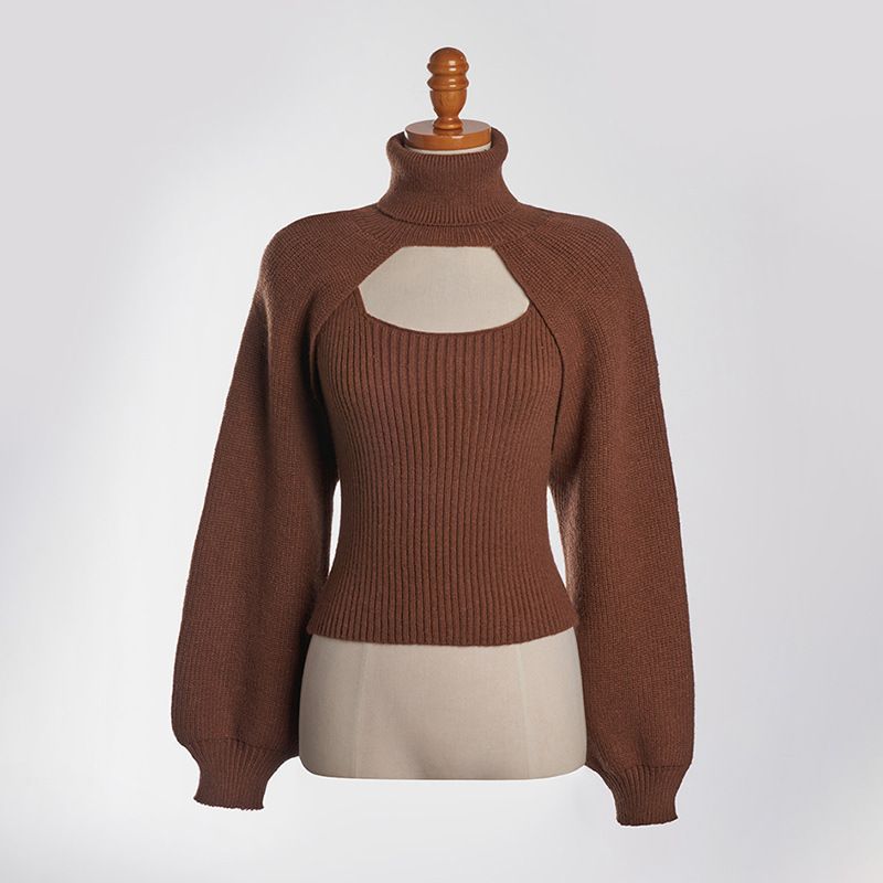 turtleneck brown